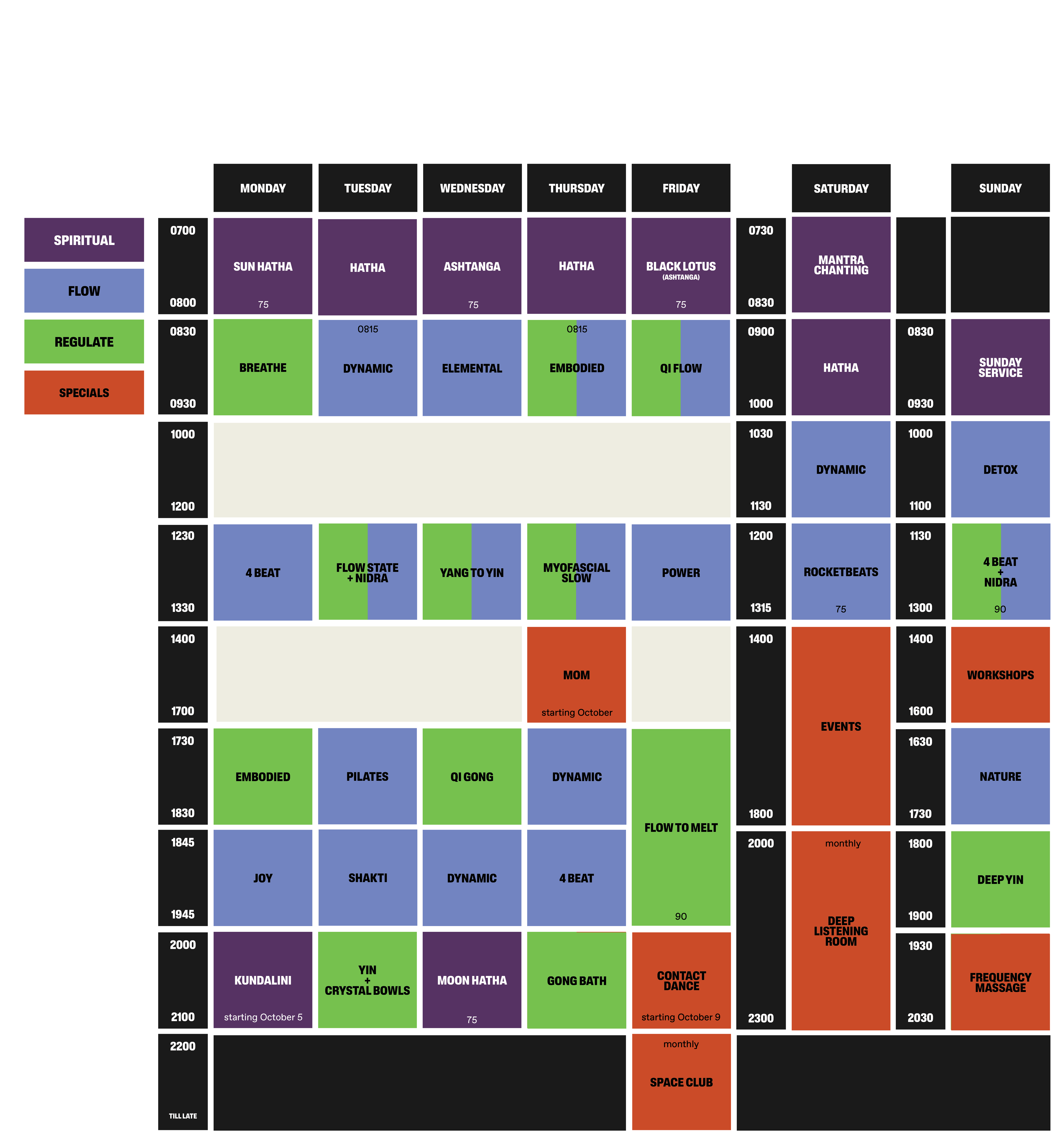 schedule